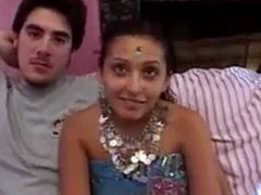 Indian mature aunt's white gangbang