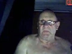 old man jerking off his dick