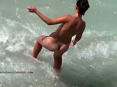Real life nudists sunbathe at the nude beaches