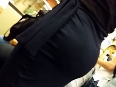 Big ass milf blue skirt 3