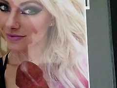 WWE Alexa Bliss Cum Tribute 29 (Double Cum Tribute 2 Cocks)