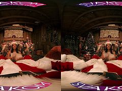 VRBangers Christams Orgy With Abella Danger And 7 Elves VR