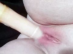horny girl trying her new toy part 3
