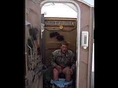 Soldier Caught Wanking