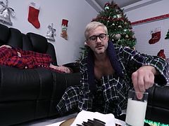 Twink Step Son Fucked By Step Dad While Waiting For Santa