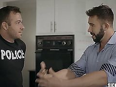 Corrupt pervert policeman team-fucked brothers hot fiancee