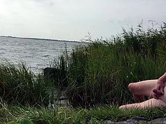 Masturbate alone by the lake part 2