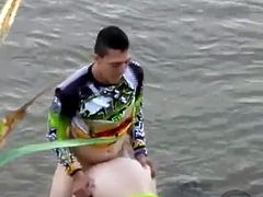 caught fucking by the river
