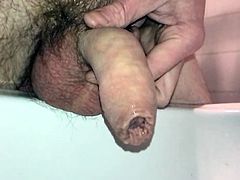 Uncut Foreskin Piss (Slo Mo)