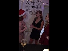 This private christmas sex video will instantly drive you crazy. Fantastic redhead babe with an amazing round booty enjoys sucking his hard dick, while the guy is shooting the video on his phone. Relax and enjoy hot sex action!
