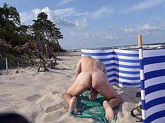 Masturbation on the beach