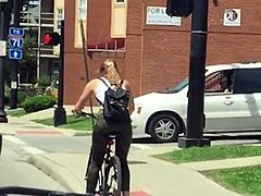 Hottie Ass Biker on Campus