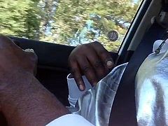 BBC Jerking Off while Driving