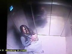 horny in elevator