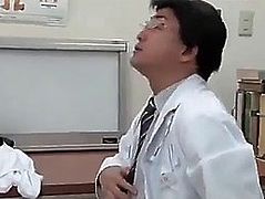 Japanese bitch wife screwed with husband's doctor