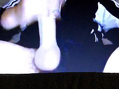 Huge cock Latino jerking on cam