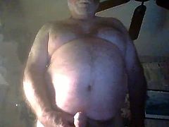 Dad Show his Dick on webcam.