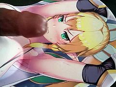 Leafa Oppai Mousepad Cum Tribute