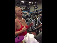 Blonde Gym Workout