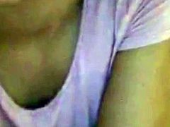 Hot Latina sucking a dildo on periscope and she's doing perfect. She also teasing her body