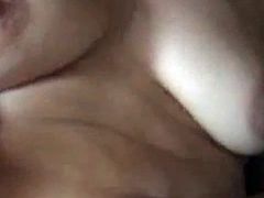 my wife milks me with her saggy tits