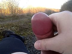 YorkshireCD Outdoor Cumshot