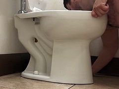 RYAN GERAGHTY CLEANS A GAS STATION TOILET WITH HIS TONGUE