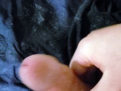 Me rubbing my cock and bouncing it and Cumming all over shir