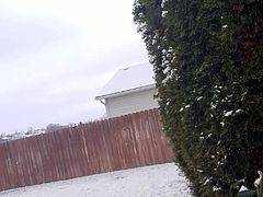 Micropenis Jeffrey Shoveling the Snow Naked