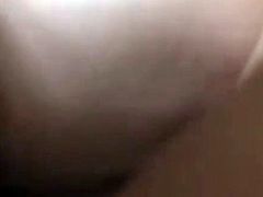 New husband uses phone camera to record himself banging his sexy brunette wife