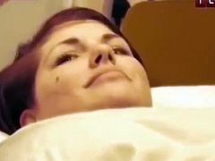 Check out this smoking hot and horny amateur chubby brunette showing off her big natural boobs.Watch her then getting an operation.