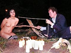 LETSDOEIT - German Teen Gets Hot Wax Torture In Forest BDSM