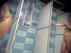 Spy Cam in Plublic Showers - Sexy & Wet Girls