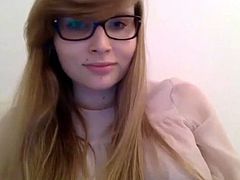 teen blonde Catalina gets nude on webcam-Watch Part 2 at RockSolidSex.com