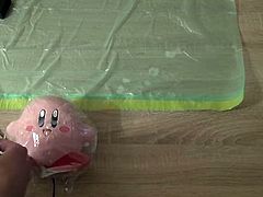 Shooting almost one meter over my Kirby plush toy