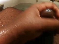Huge cum in the bath