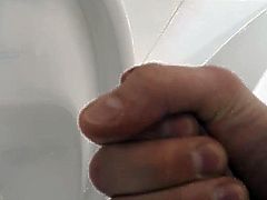 Shoot my huge load into public urinals