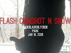 TBOC Flash CUMSHOT in snow