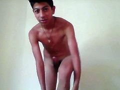 Asian Boy strip tease