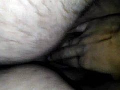 Horny wet pussy getting rammed hard - closeup.