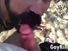 Daddy Blowjob Outdoors