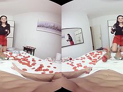 What started off as a romantic date with your stunning Spanish girlfriend Claudia, could end with you sticking your cock into her shaved pussy. All depends on you, but we already know your choice. So, sit back and enjoy the sweet company of this brunette babe in 3D goodness. Enjoy this VR porn scene in 180º FOV and our awesome Binaural Sound in your Smartphone Cardboard, Samsung Gear VR, Oculus Rift & HTC Vive!