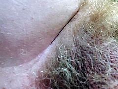 toy in ass ,caressing hairy balls and masturbating tiny dick