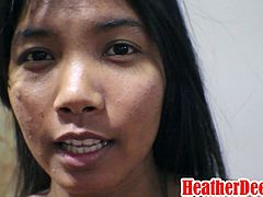 9 weeks pregnant thai asian teen get anal creampie in black