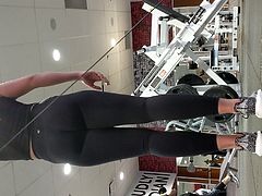 Blonde gym bunny with a tight ass