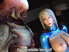 samus fucked by a demon monster cock