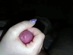 Ex uses her nails on my cumming cock 1