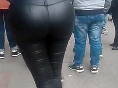Some Spanish Sexy Big ass leather girl