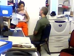 hidden camera caught coworkers office fuck