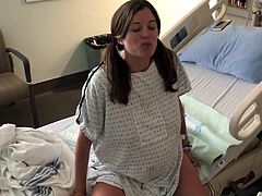White Teen Fingering Herself In Hospital Before Birth